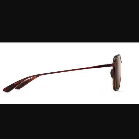 NWOT - Maui Jim Keokea Tortoise polarized aviator sunglasses with travel case - Picture 2 of 6